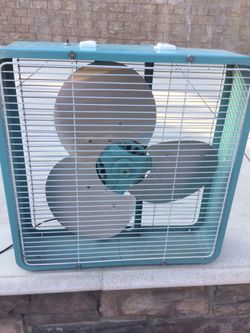 Vintage Metal Box Fan 