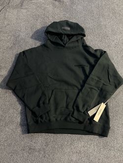 essentials black hoodie