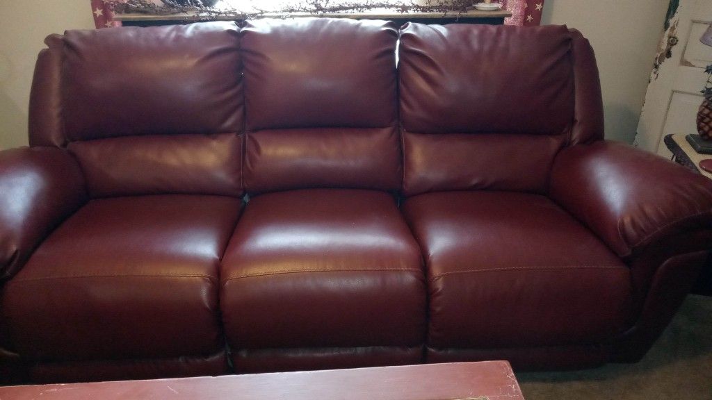 Burgundy Sofa