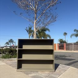 Solid Wood 3-Shelf Bookcase / Storage Shelf – 46” Wide – $35