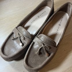 Karen Scott Philiss tan flats loafers Women’s Size US 8 M Vintage 