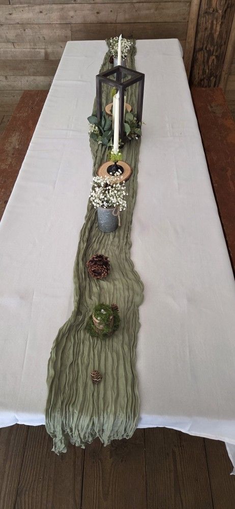 Sage Green Table Runners 10