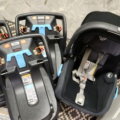 Unexpired Uppababy MESA CARSEAT with 3 Bases