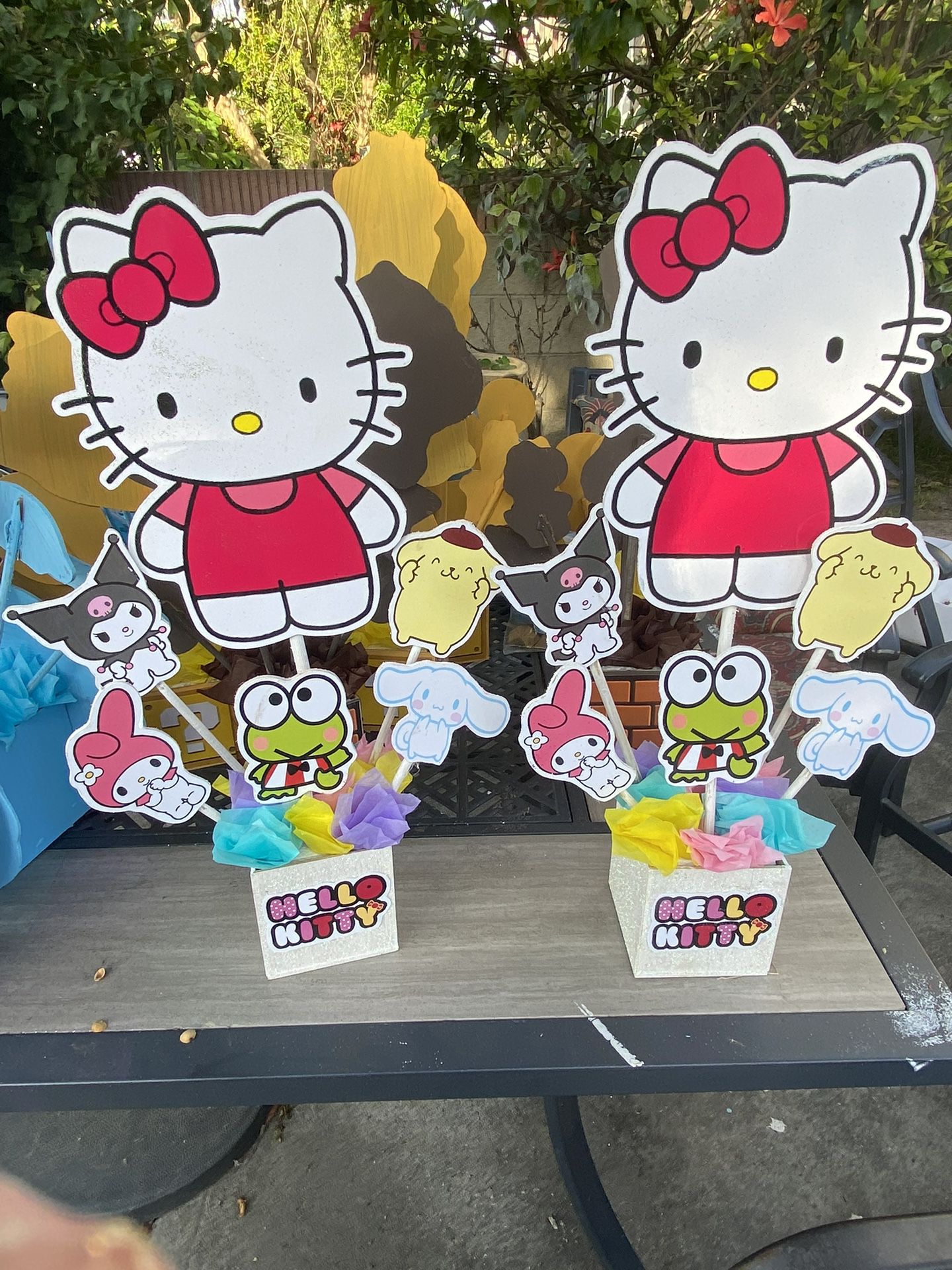 Hello Kitty Centerpieces / Centro De Mesa 