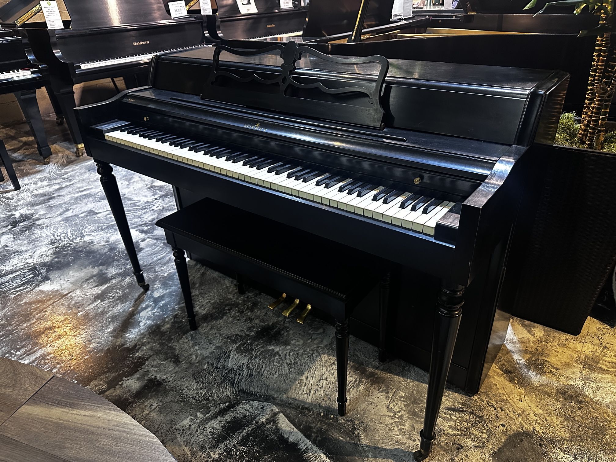 *Free* Lowrey 38" Ebony Satin Spinet Upright Piano