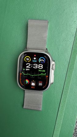Apple Watch Ultra with Milanese Loop Band