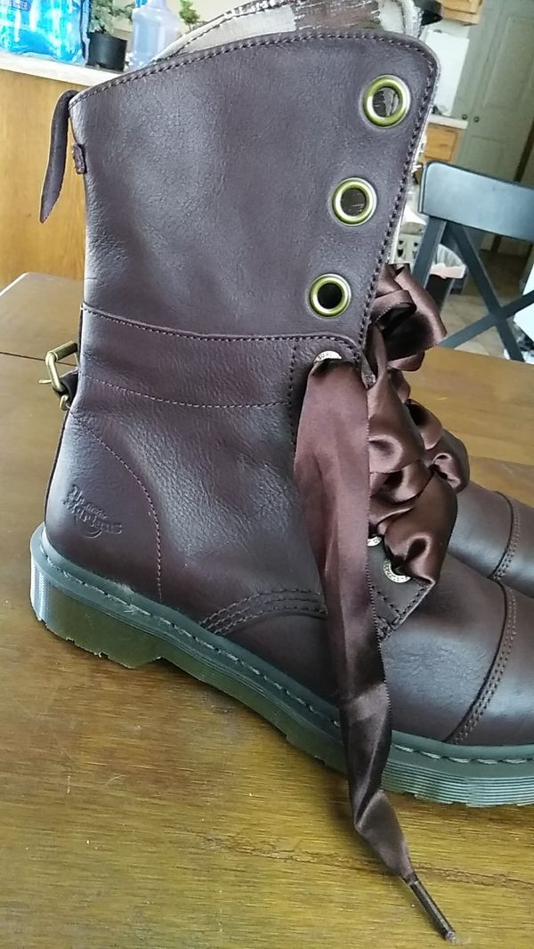 doc martens brown laces