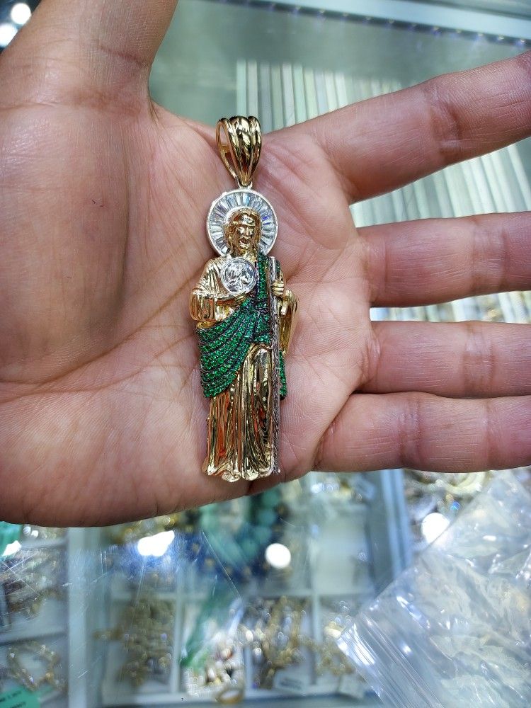 14k Gold San Judas 38.4 Grams 