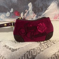 Embroidered Juicy Couture Wristlet