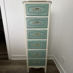 Beautiful Teal Tall Dresser / Armoire