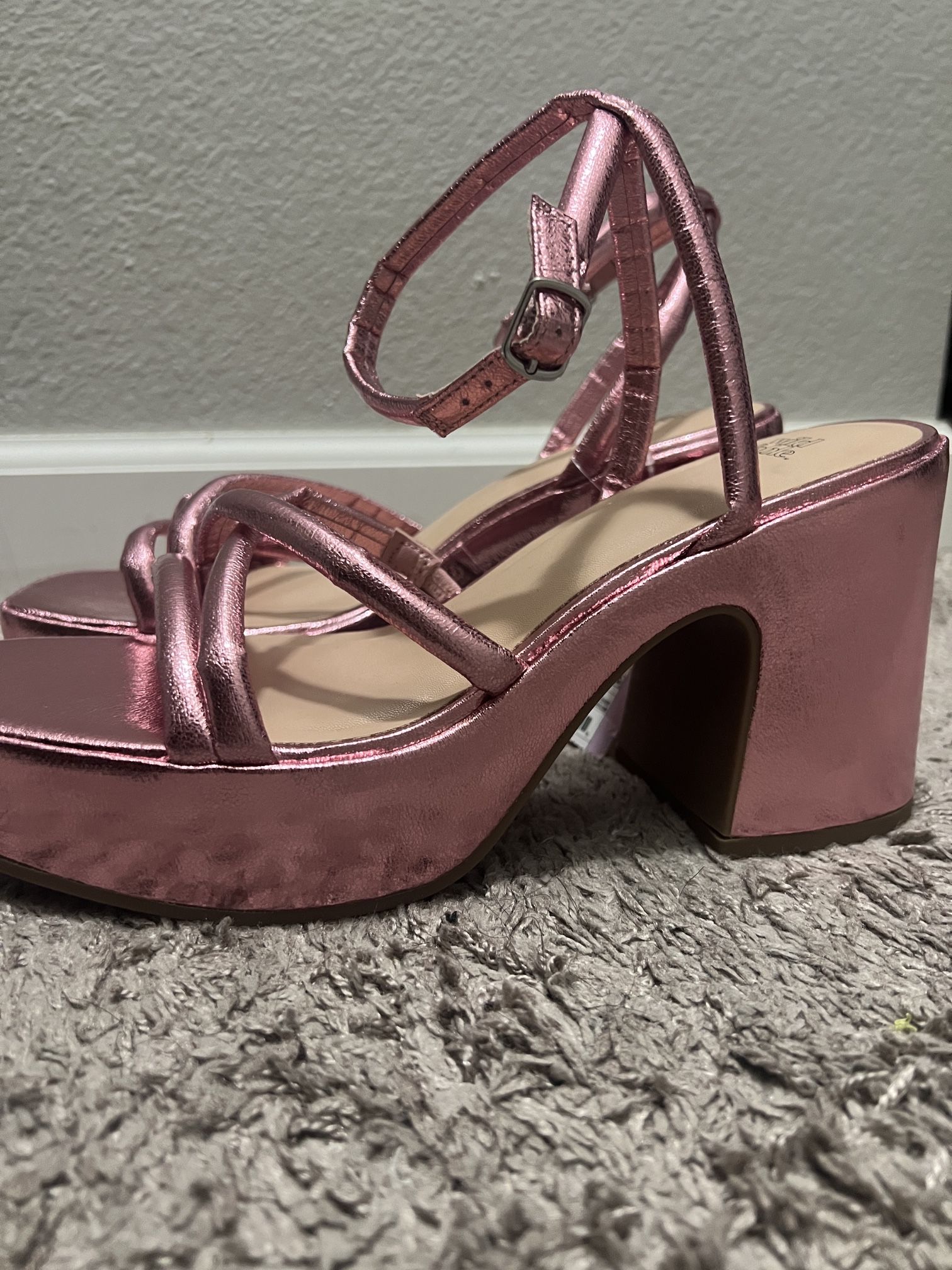 Pink Wedged Heel