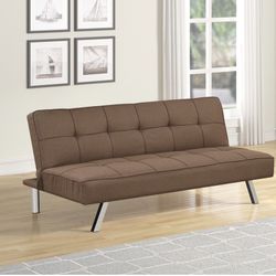 Futon / Sofa Bed Brown Fabric NEW