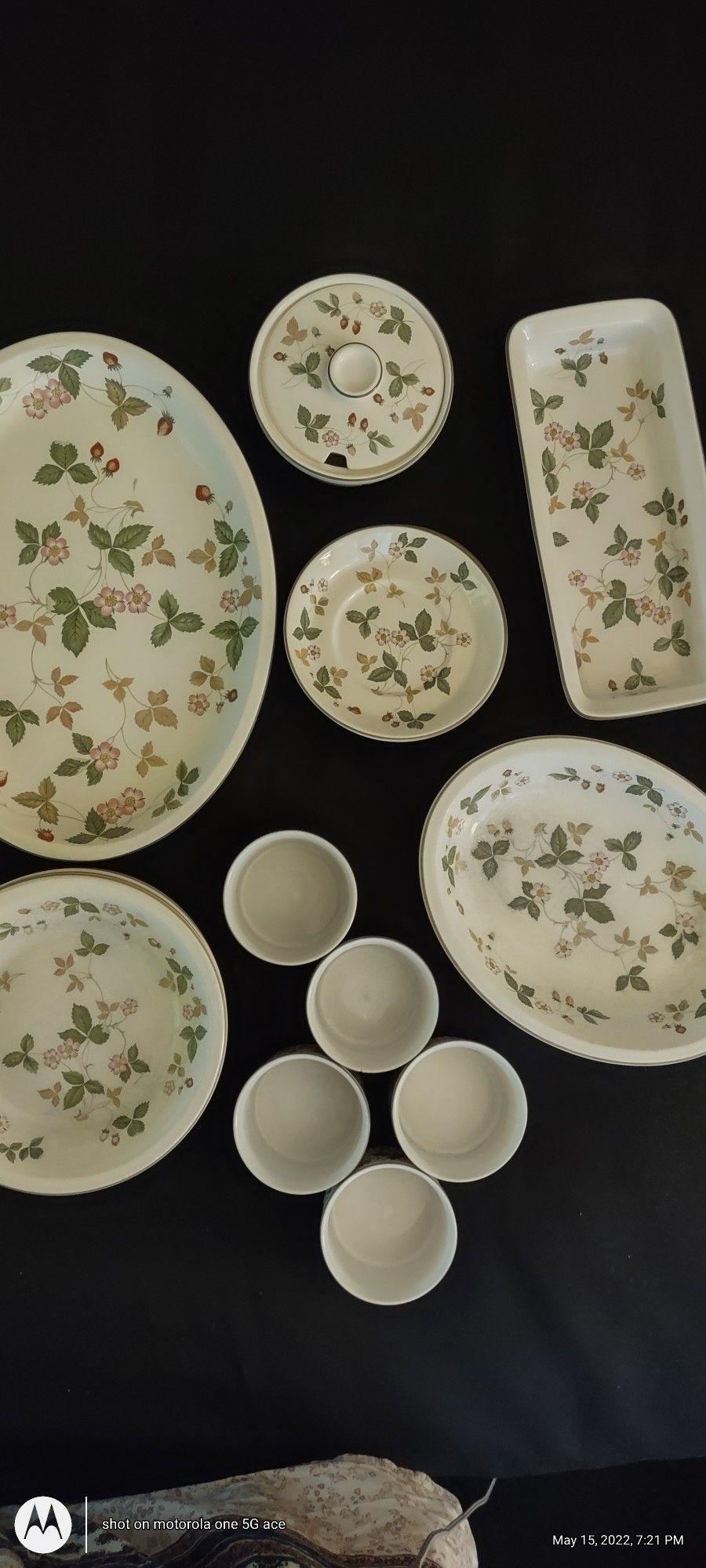 Vintage Wild Strawberry Wedgewood China