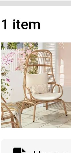 Balconera arrow egg chair