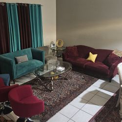 Living Room Furniture, Sofa/Couches, Loveseat And Chairs 