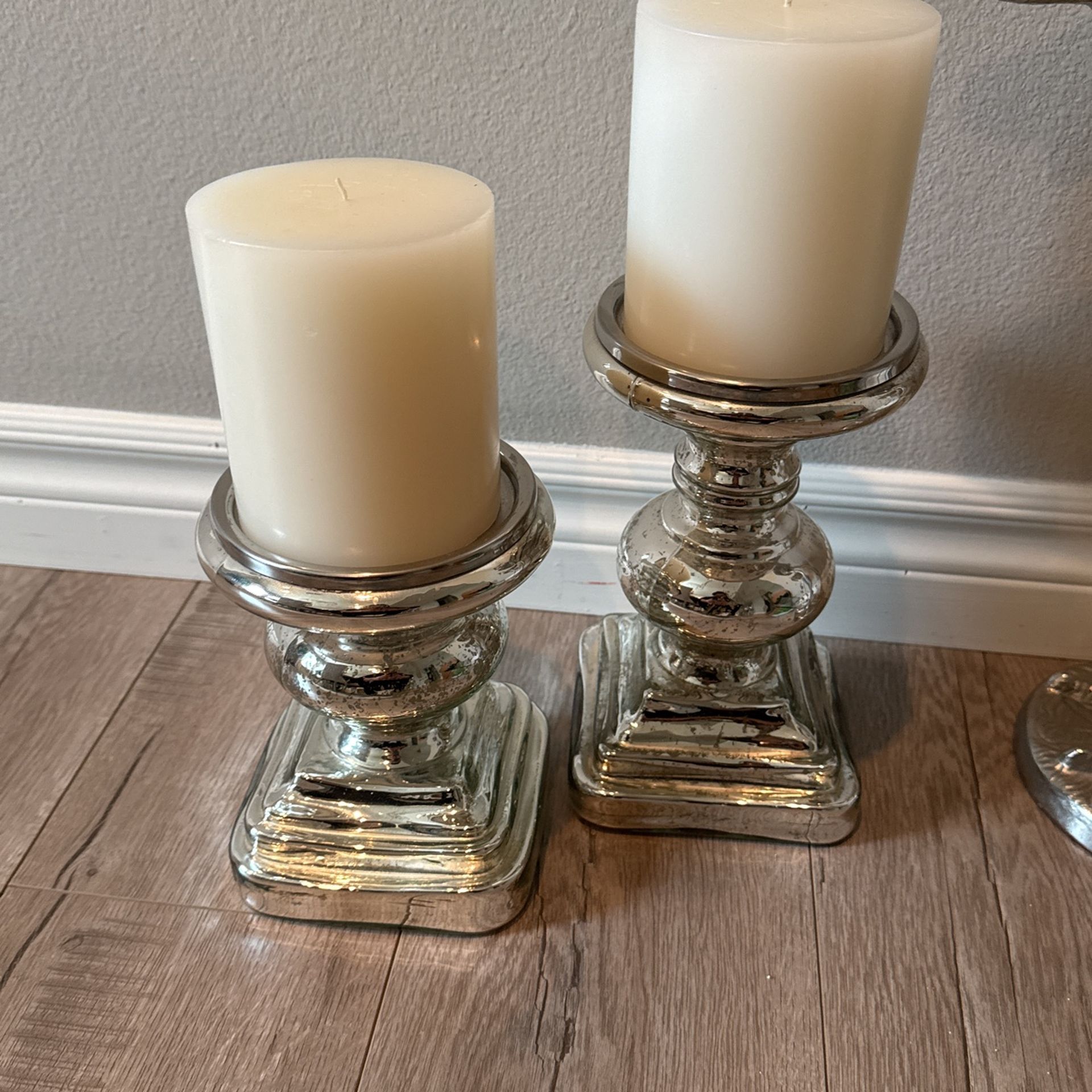 Pottery Barn Candle Pillars