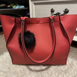 Big Red Purse Bag