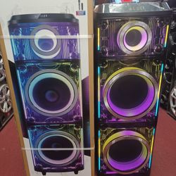 Latest Model. Extremely Powerful Bluetooth Party Speaker. Free 🎤. Brand New