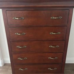 Tall Dresser, Nightstand, And Long Dresser