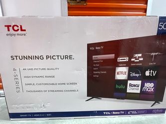 TCL 50” Flatscreen with simple mount