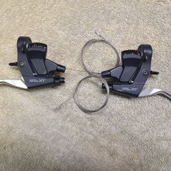 Vintage Shimano Deore XT ST-M739 Shifter Brake Lever Set 3x8 Speed Retro MTB