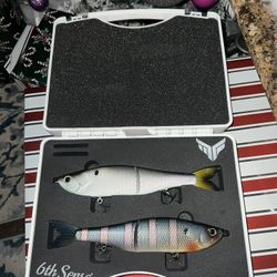 The Draw 9” Glidebaits 6th sense with Storage Case 