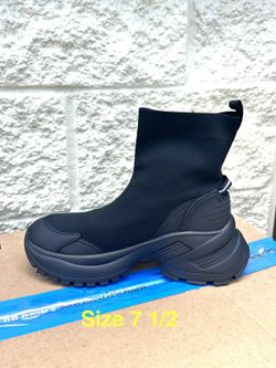 Women's Platform Ankle Boots Chunky Chelsea Short Fall