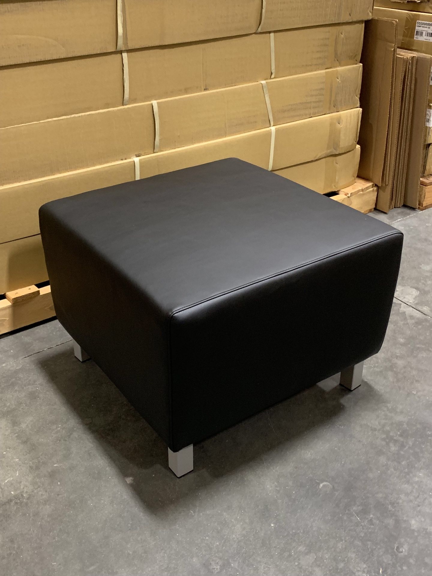 NEW Black Ottoman Chair
