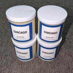 4 Pack Chicago Homesick Candle 4 X 7.5 Oz