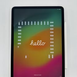 Apple iPad Pro (11-inch, Wi-Fi, 128GB) - Silver (2nd Gen) w/Apple Pencil 2nd Gen