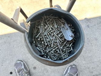 2 large buckets of bolts and washers $45 For both