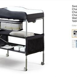 Baby Changing Table Portable, Foldable, Adjustable Height