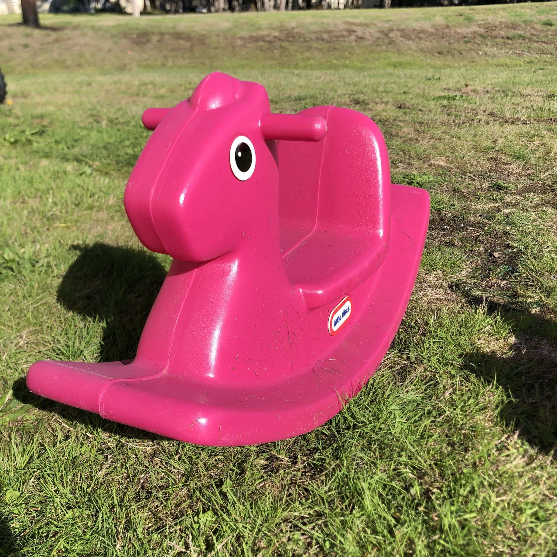 Little tikes pink rocking horse toy