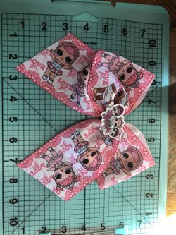 Lg 3in lol valentines bow