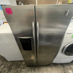Stainless Steel GE Profile Side By Side Refrigerator 