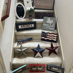 Patriotic Decor Americana Farmhouse Decor Prices Start At 10