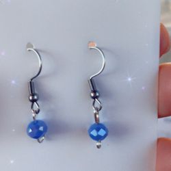 Sterling Silver Earrings Beaded Earrings Wire Earrings 