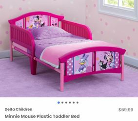 Minnie Mouse Plastic Toddler Bed