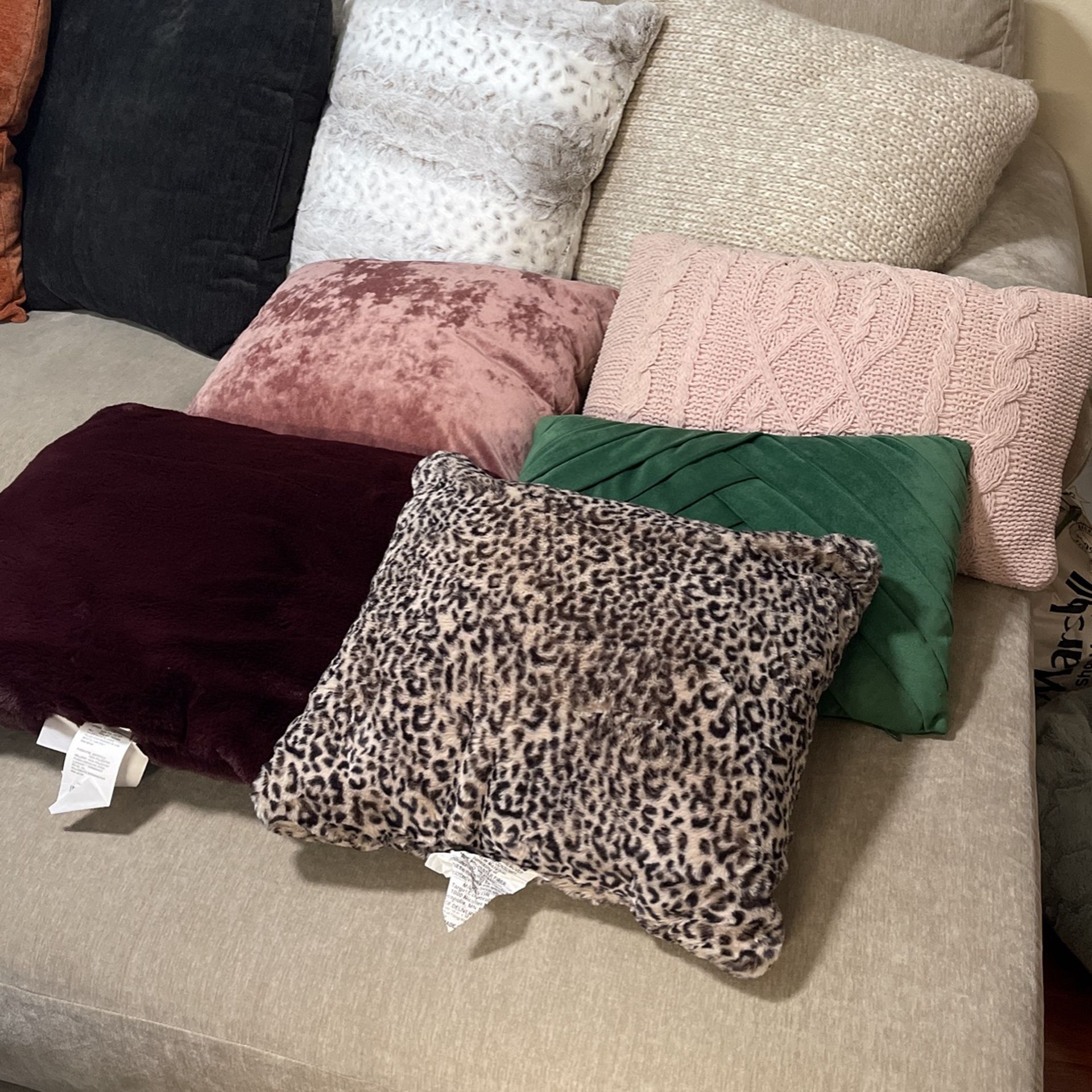 Sofa, Couch, Pillows, Brand New