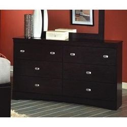 Cherry Wood Dresser And Mirror New