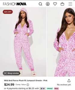 Fashion Nova Pj jumpsuit  onesie