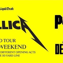 METALLICA ALL INCLUSIVE SEATS AND SUITE 