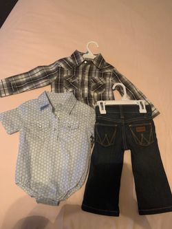 Wrangler outfit 6-9 mos. 