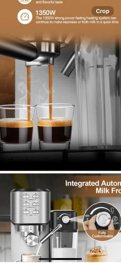 CAPUCCINO ESPRESSO ALL IN ONE -“ 20 BAR H. PRESSURE