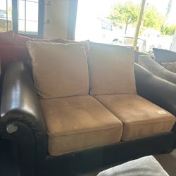 Brown Loveseat “ As is “- FREE DELIVERY 