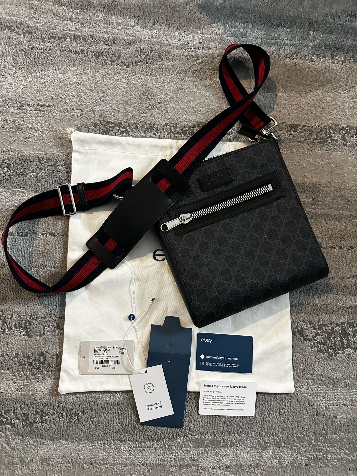 Gucci GG Supreme Messenger Bag Verified Authentic
