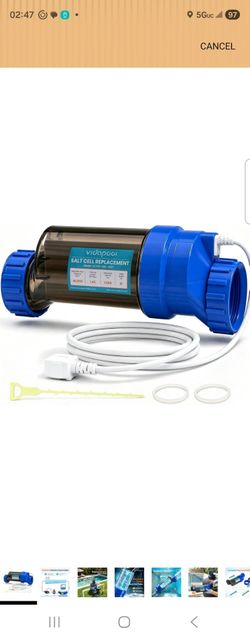 Salt Cell Replacement for Hayward T-CELL-15, 40,000 Gallons
Pool Salt Chlorine Generator for Inground Pools with OEM-Level Titanium Plates, 1.45 lbs/d