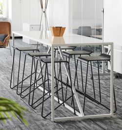 BLU DOT Ready Stacking Bar Stool (Qty 6)