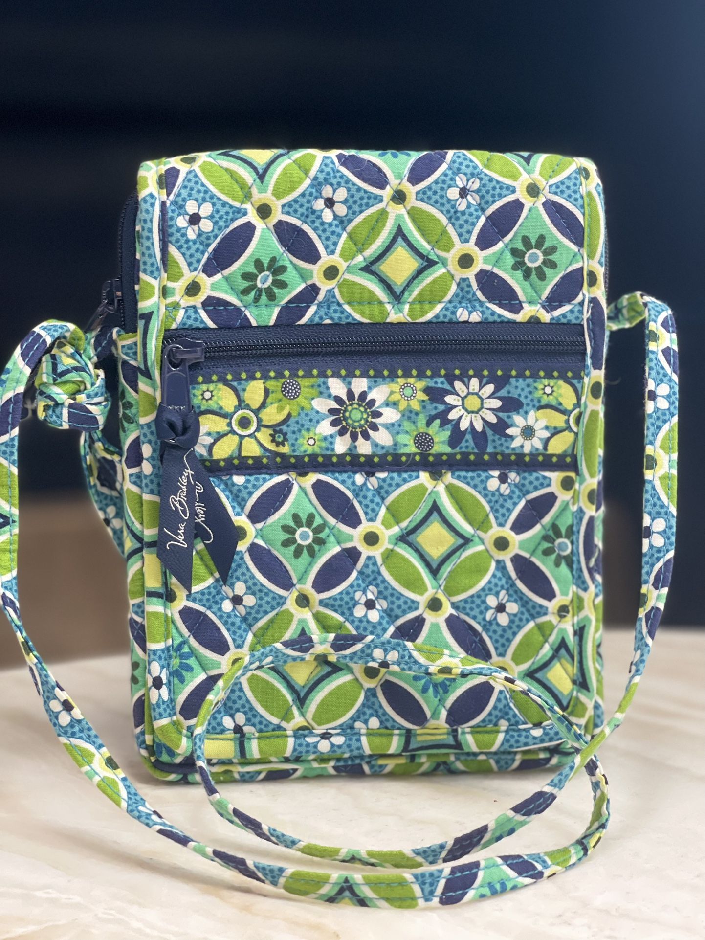 Vera Bradley Daisy Retired Mini Hipster Crossbody Bag Purse