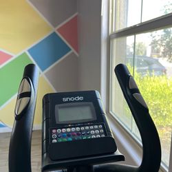 snode Magnetic Elliptical Trainer Exercise Machine with Bluetooth App Tracking Option Heavy Duty Cross Crank Driven and Programmable Monitor for Home 